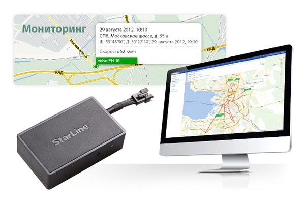 Определение местоположения маяка StarLine M15 Глонасс/GPS на электронной карте с помощью картографических сервисов