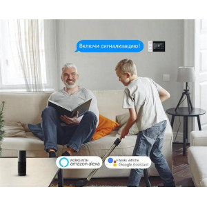 877, Беспроводная GSM/Wi-Fi сигнализация TUYA "SmartСтраж ШЕРИФ-GSM" для дачи и квартиры (2 канала оповещения, RFID-брелки, аккумулятор, проводные зоны), 67614, 6 350.00 р., TUYA "SmartСтраж ШЕРИФ-GSM", TUYA, Автосигнализации GSM