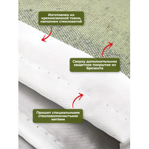 Утеплитель двигателя 128*70см "SKYWAY ASH-128B" Лада Самара, Иномарки мини (стеклов./брезент)