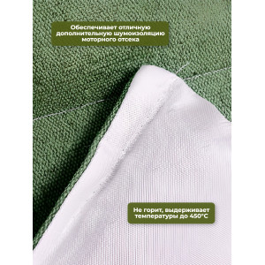 Утеплитель двигателя 128*70см "SKYWAY ASH-128B" Лада Самара, Иномарки мини (стеклов./брезент)